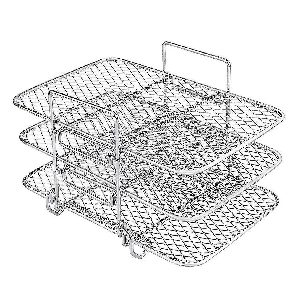 Fryer Rack Fryer Accessories, Stainless Steel Multi-layer Dehydrator Rack For Ninja Dual Dz201 / D