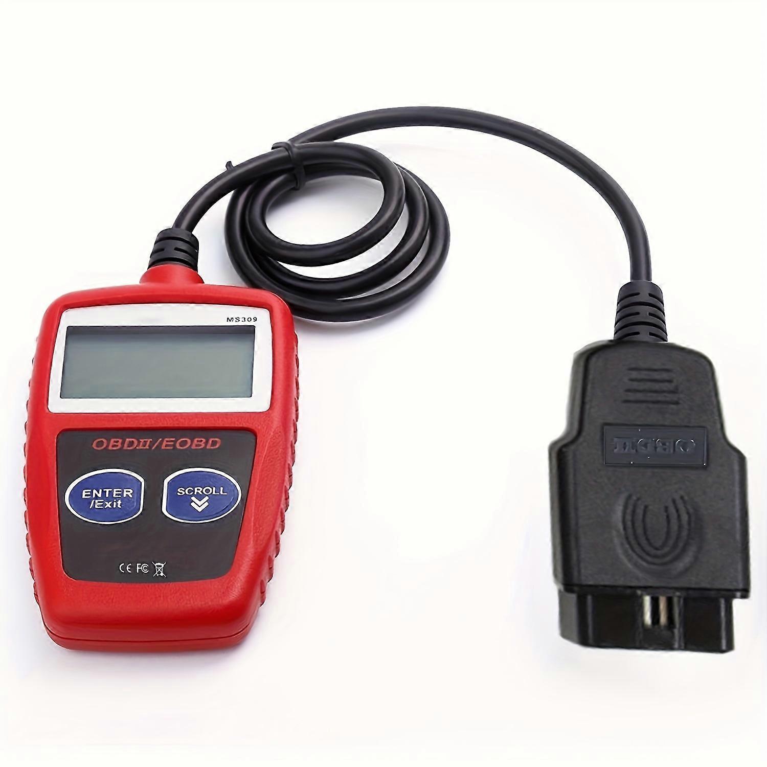 MS309 OBD2 Car Diagnostic Scanner Tool - Read and Clear Fault Codes, EOBD and OBDII Compatible