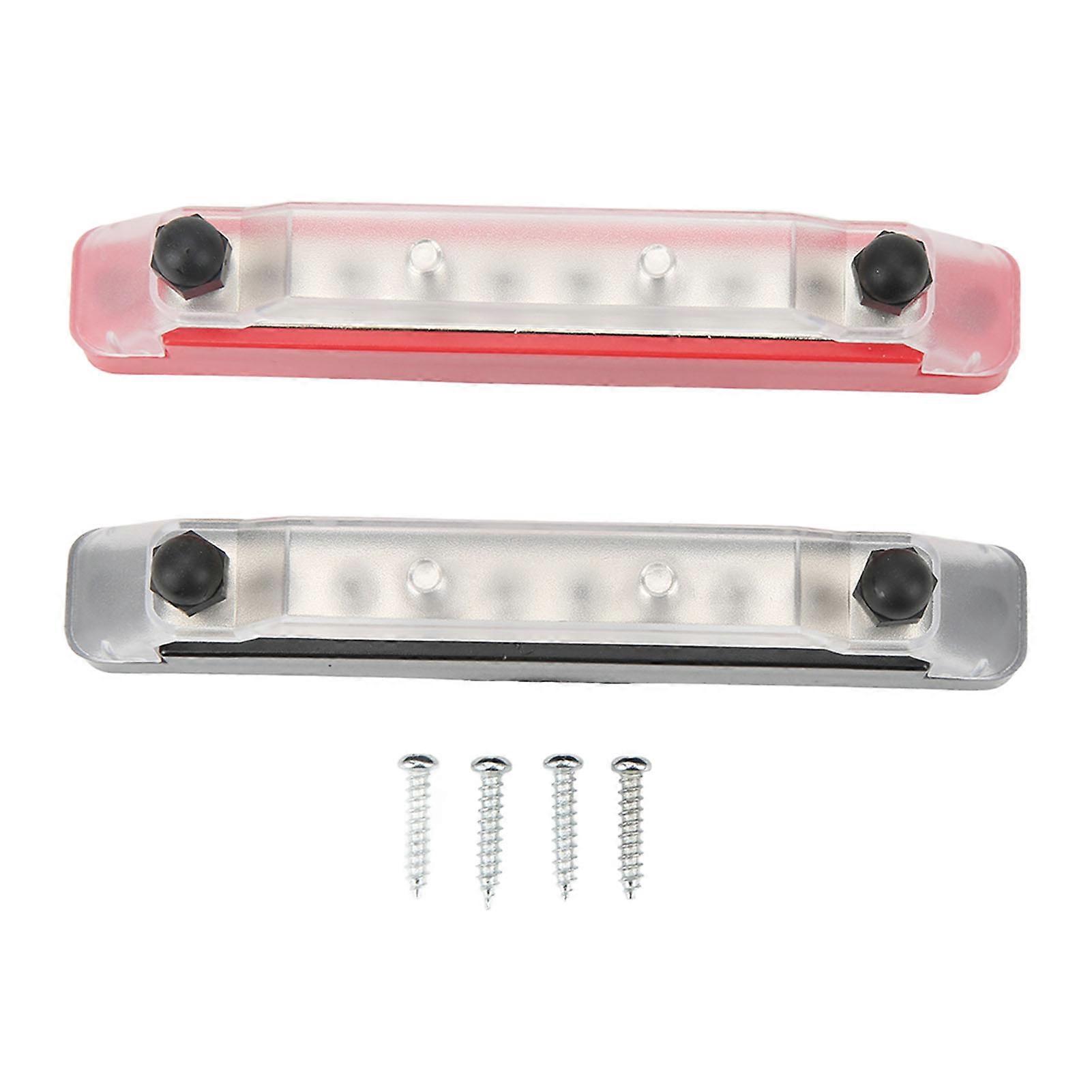 48V 150A Battery Power Distribution Block Positive Negative Bus Bar M6 Studs M4 Terminal Screws for Cars RVs Boats