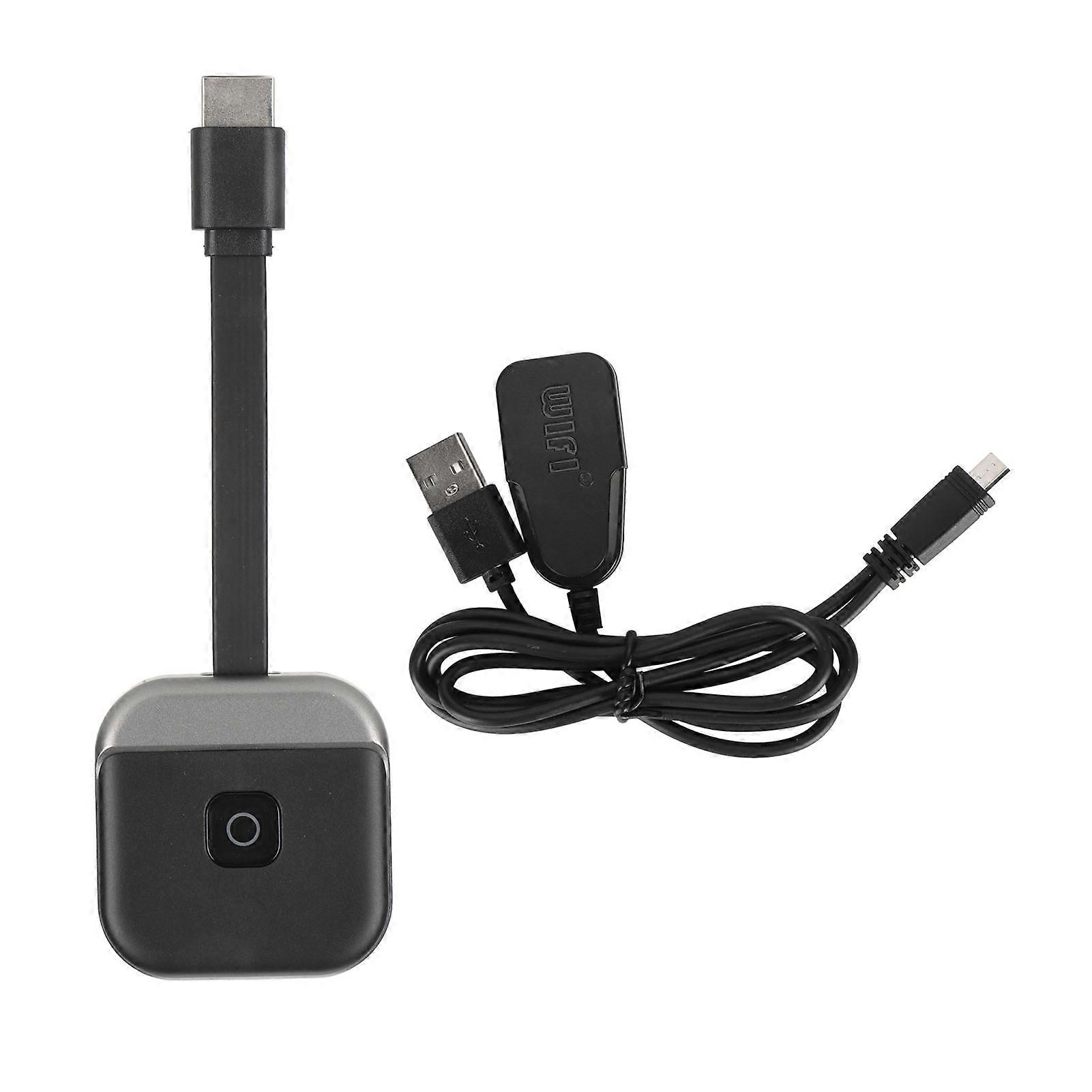 Wireless Display Adapter Professional Efficient 2.4G Band Same Screen Function 4K HD Multimedia Interface Display Adapter for Mobile Phone TV