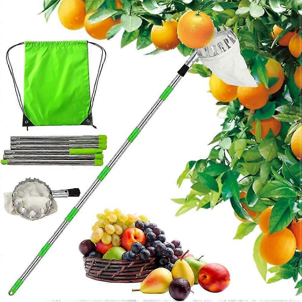 Meyve Toplayıcı, Elma Toplayıcı, Toplama Yardımcısı, Meyve Tutucu Çapı 16 Cm Pamuk Torba ile Meyve Ağaçlarında Erişilemeyen Yerlere Ulaşma -CHN