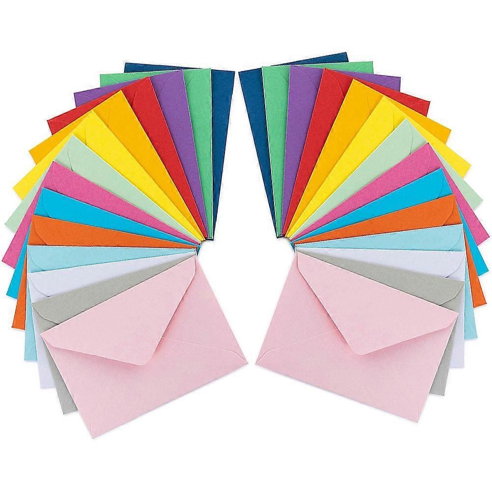 50pcs Colorful Cards Holder Solid Color Envelopes Photo Envelopes Letrer Envelopes