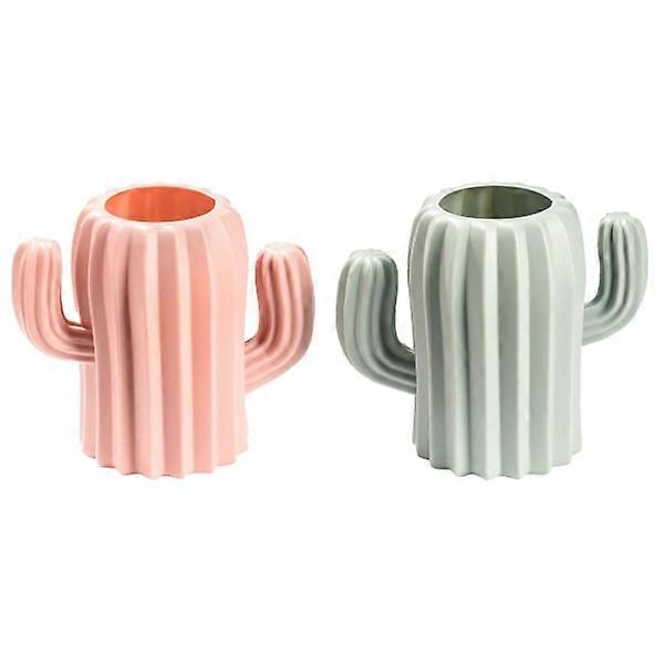 2x Pen holder - Cactus multicolour