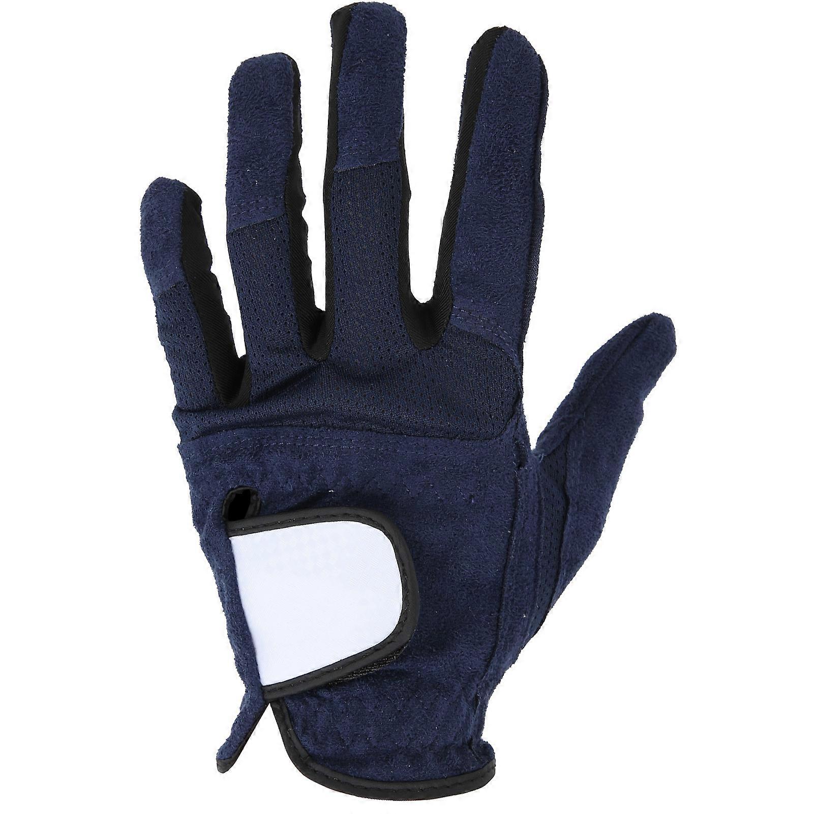 Herren Golfhandschuhe linke Hand Mikrofaser schweißabsorbierend weich atmungsaktiv Golfhandschuhe Königsblau26#