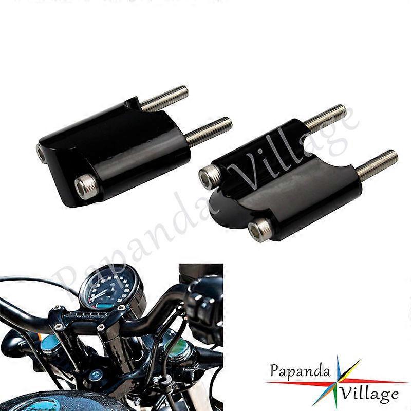 أسود / بولندي 1 المقود الناهض 2 كتلة تمديد الناهض لهارلي سبورتستر XL 883 1200 XL48 2010-2022 بار المشبك جبل الترباس