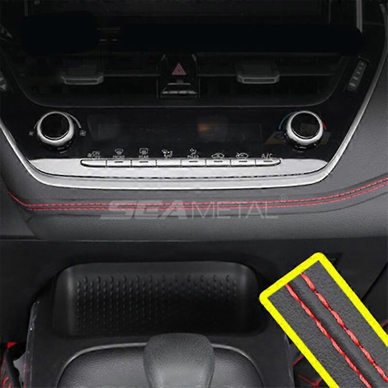 SEAMETAL Car Interior Decorative Strip DIY Braid Self Adhesive Interior Moulding PU Leather Gap Filler Car-Styling Trim Sticker