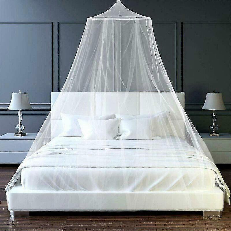 Dome Mosquito Net Canopy Fly Insect Protect Single Entry For Double King Bed