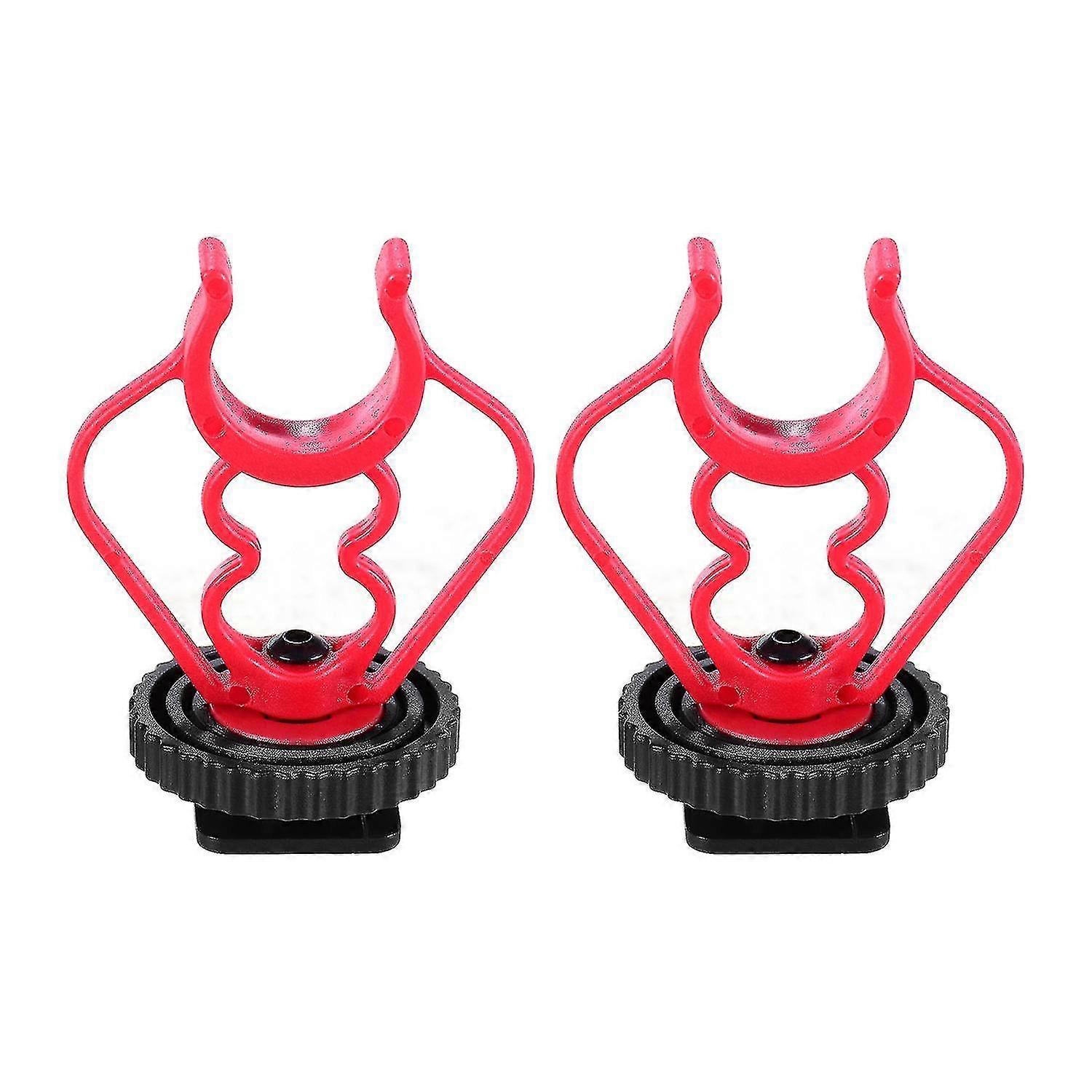 Universal MicShock Mount Cold Shoe Mount Adapter ABS Plastic Microphone Bracket Mount Replacement