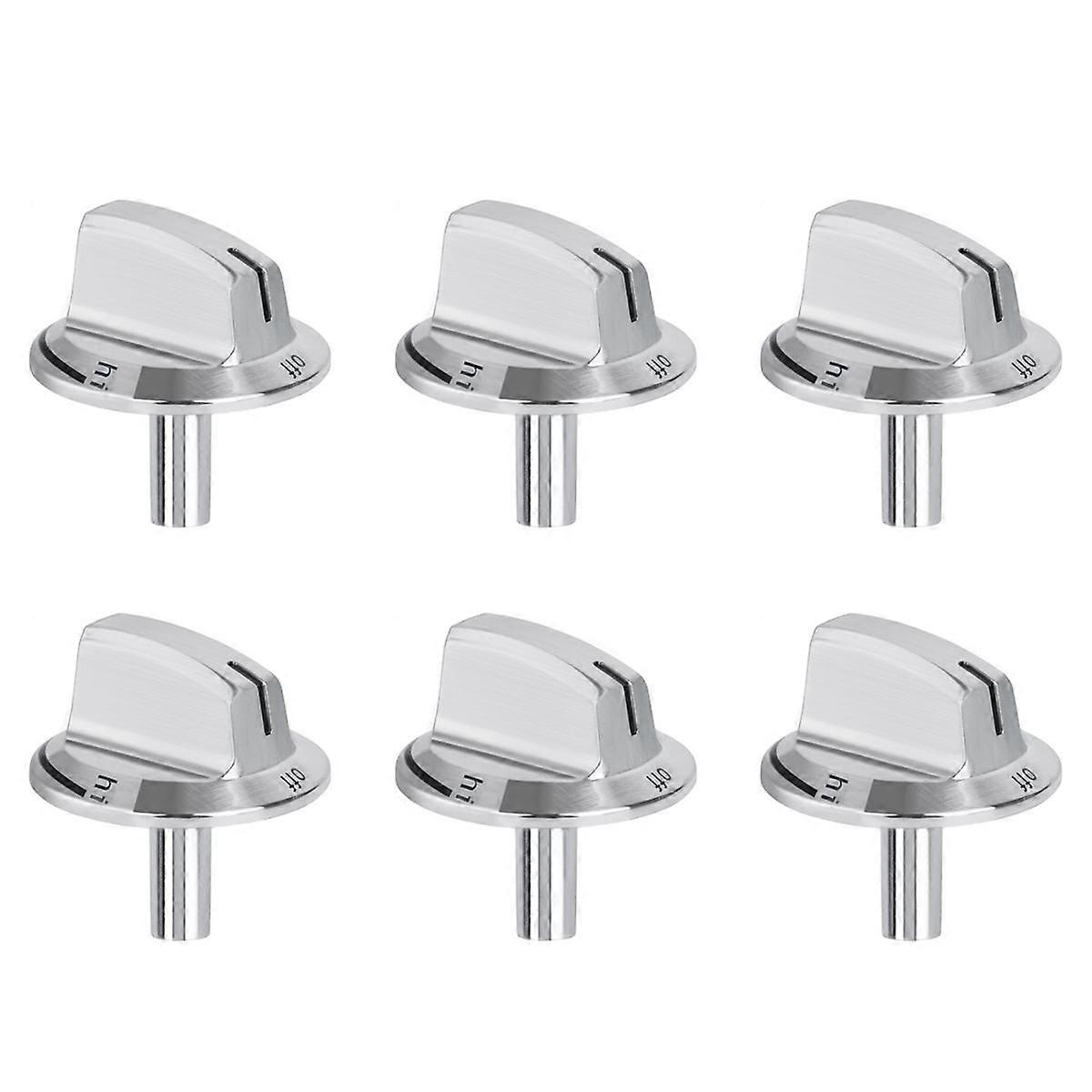 6 PCS Upgrade 5304525746 Long Stem Stove Knobs Replacements, Compatible Stove Range Oven Knobs