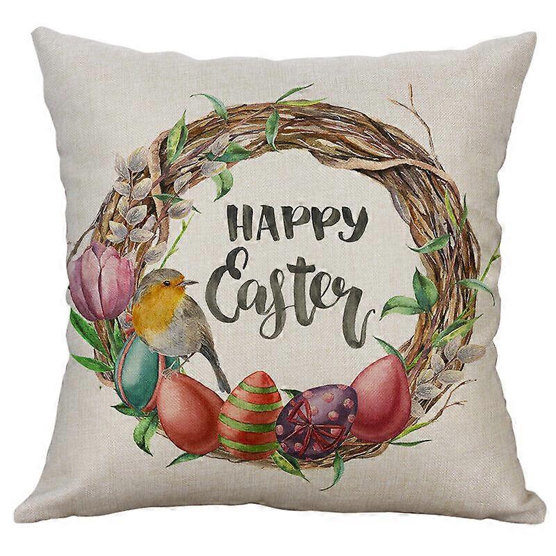農家イースター枕カバーバニー春の花スロークッションカバーデザイン1511jpjcjh
