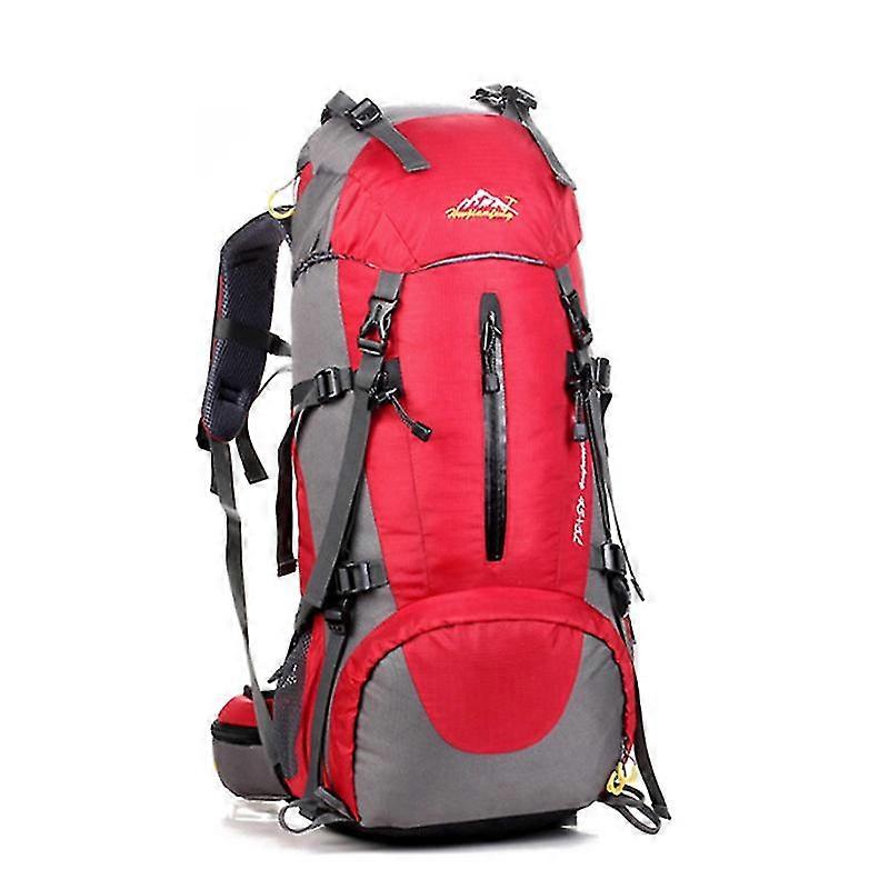 50l Hiking Backpack, Waterproof Camping Essentials Bag With Rain Cover, 45+5 Liter Lightweight Backpacking Back Pack