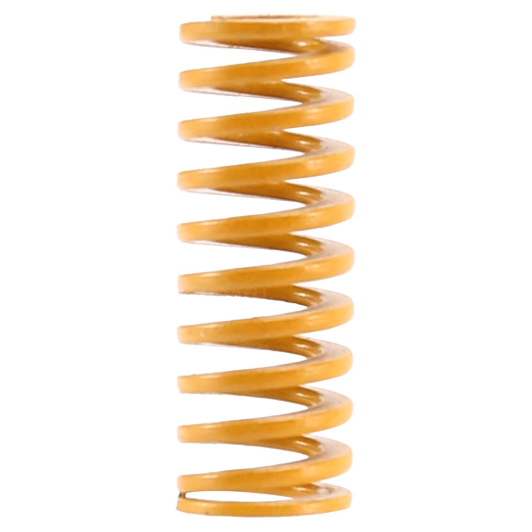 8Mm Od 20Mm Long Light Load Compression Mould Die Spring Yellow Compression Mould Die Spring for th