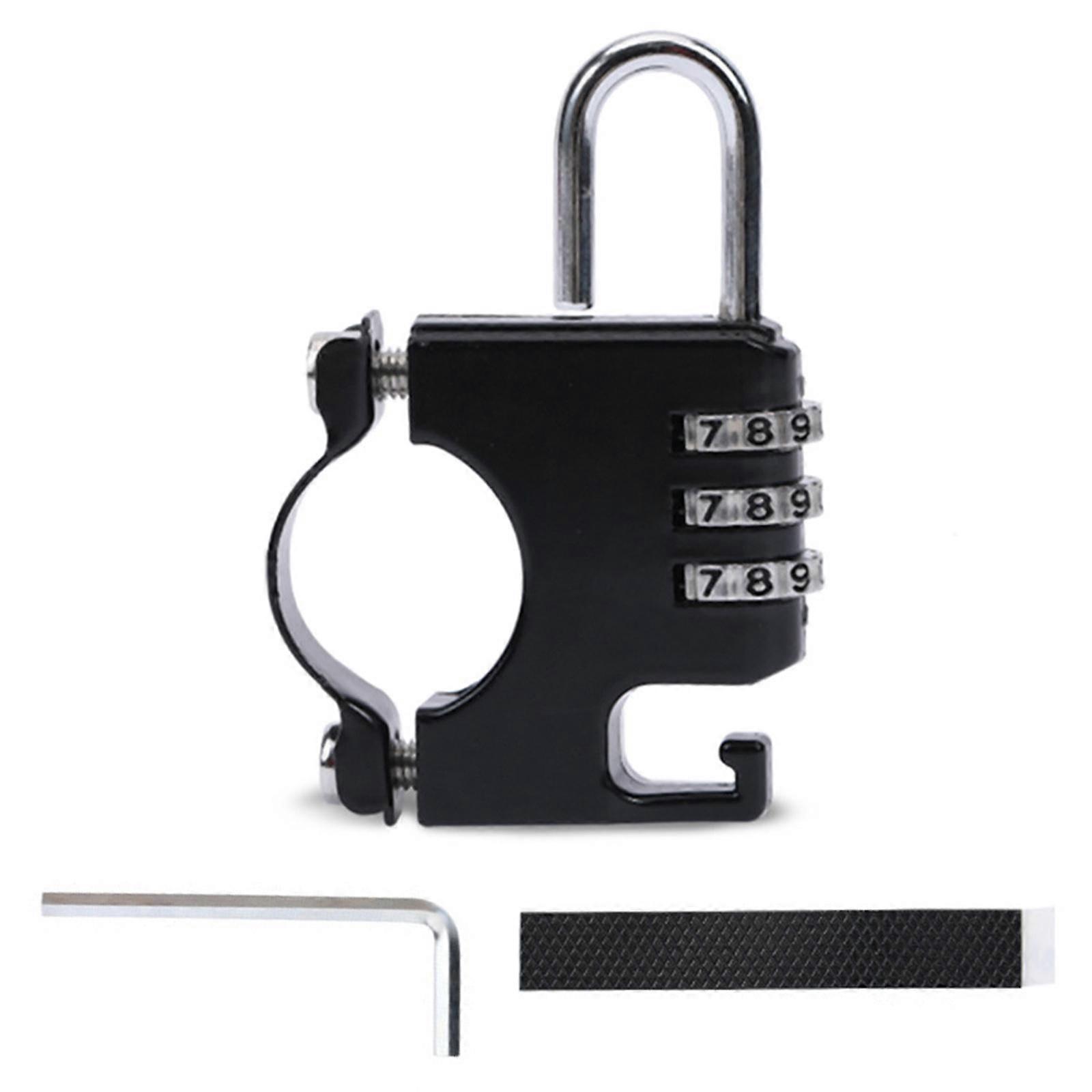 3 Digit Password Helmet Lock Anti-foreign Matter Anti-smashing