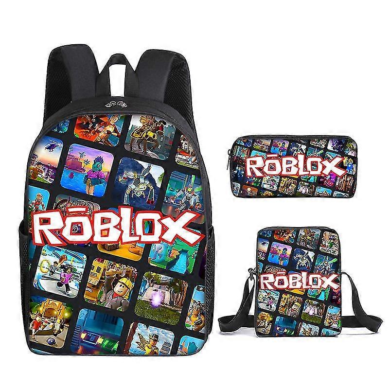 Roblox σχολική τσάντα παιδικά σακίδιο ή τσάντα γεύματος ή θήκη μολυβιών ή 3pcs σετ σακίδιο εκτύπωσης δεινοσαύρων για τα παιδιά