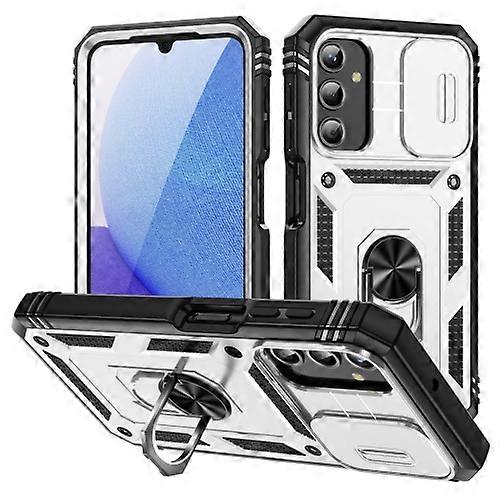 For Samsung Galaxy A25 5G Sliding Camshield TPU + PC Mobile Phone Case with Holder
