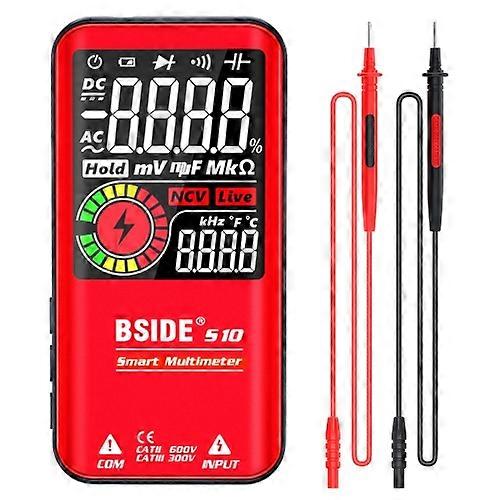 BSIDE Digital Multimeter 9999 Counts LCD Color Display DC AC Voltage Capacitance Diode Meter