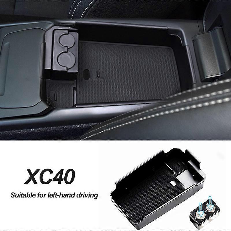 حامل صندوق تخزين لوحة مسند ذراع السيارة لفولفو xc90 xc60 s90 v90 s60 v60 xc40 ملحقات السيارة