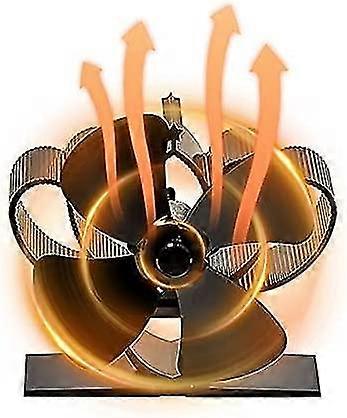 4 Blade Fireplace Fan For Wood Burners Log Burner/ Silent Operation Heat Distribution