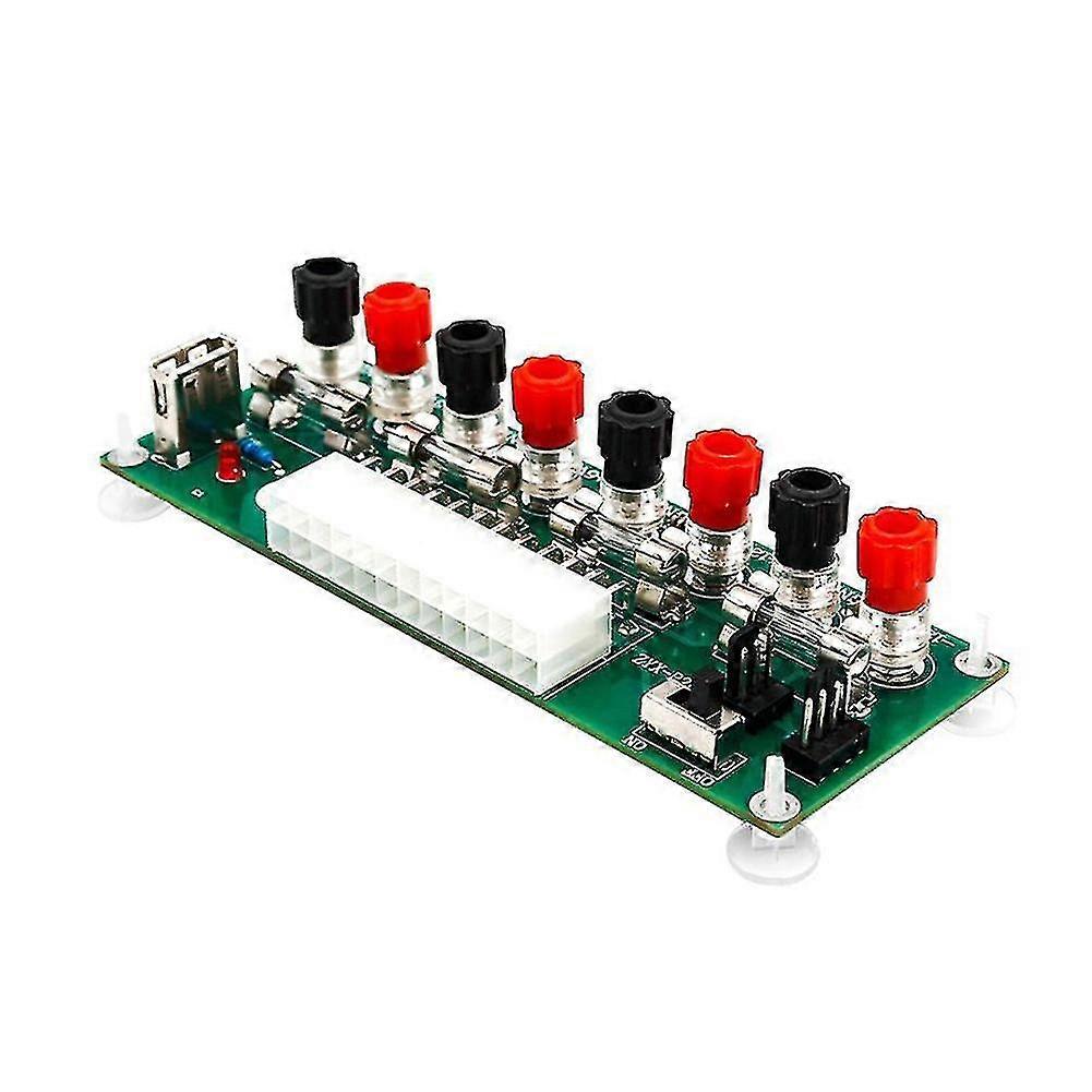 Computer Pc Power Supply Breakout Adapter Module 24pin Atx Benchtop Board
