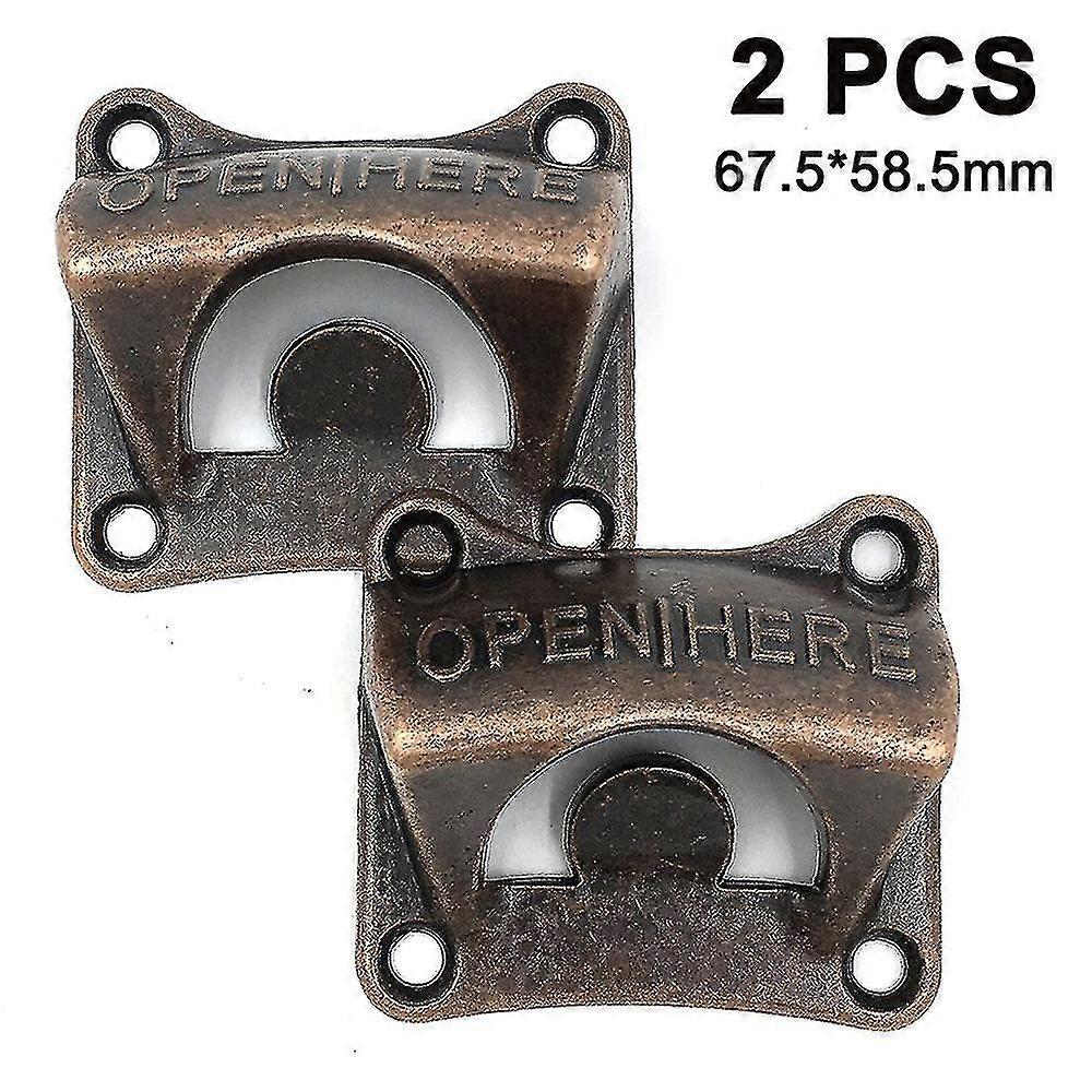 2 Pcs Bottle Opener Wall Mounting,6.7 X 5.9cm