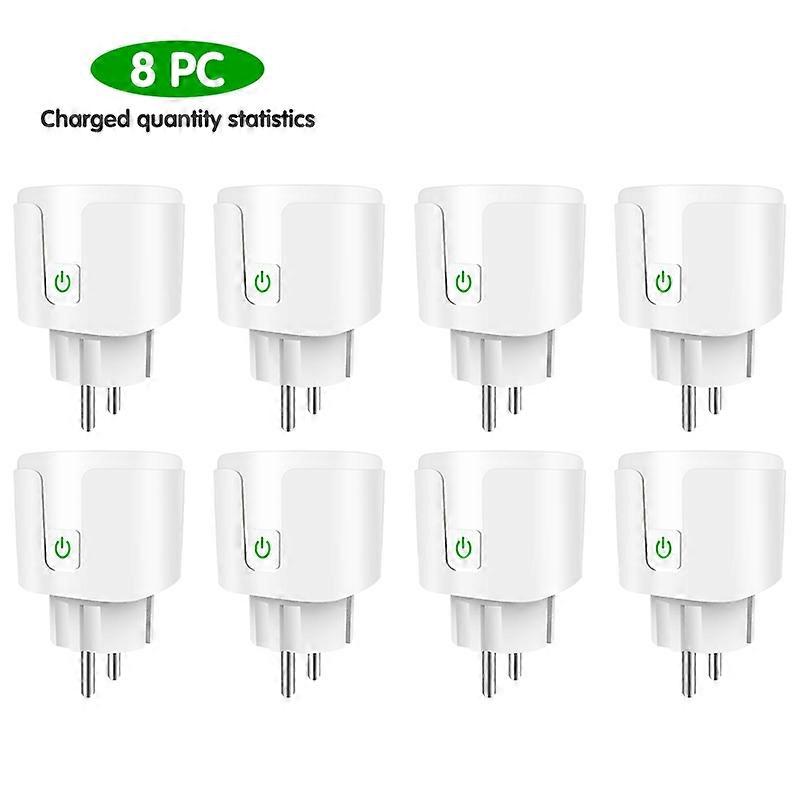 Aubess Tuya Smart Socket EU16/20A Wifi Smart Plug With Power Monitor Smart Life Remote Control Support Google Home Alexa Yandex