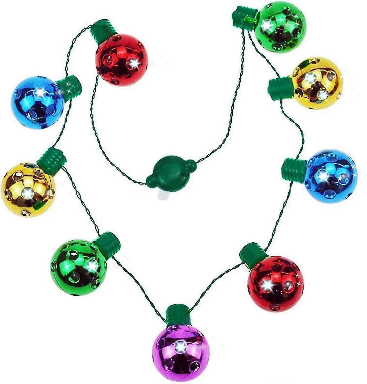 9 أدى عيد الميلاد الخفيفة قلادة -3 وسائط تضيء لمبة قلادة هالوين عيد الميلاد الأحزاب العائلية