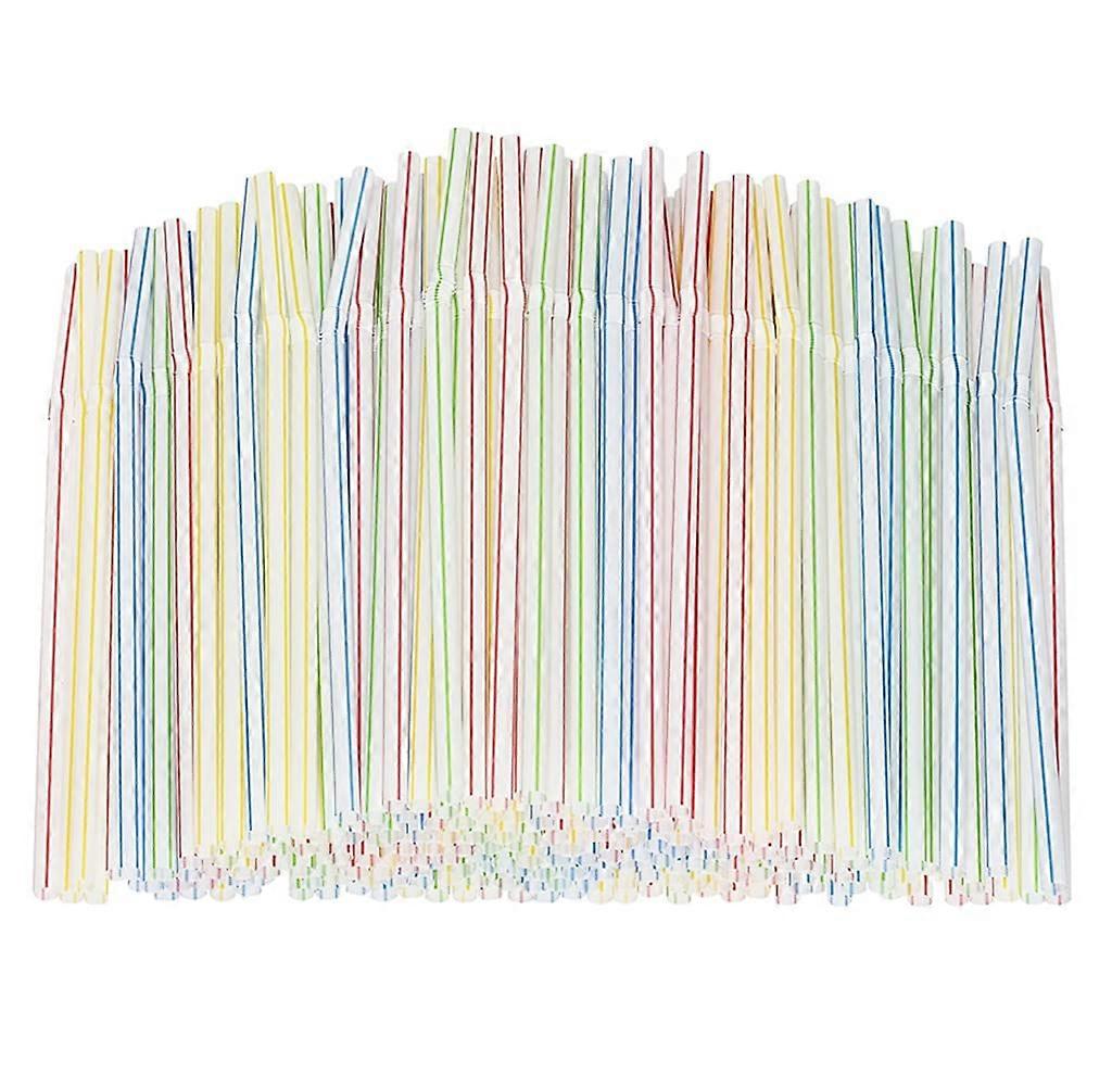 100PCS Colourful Straws, Flexible Drinking Straw Set, Reusable Straws, Bendable Straws Suitable for Various Drinks