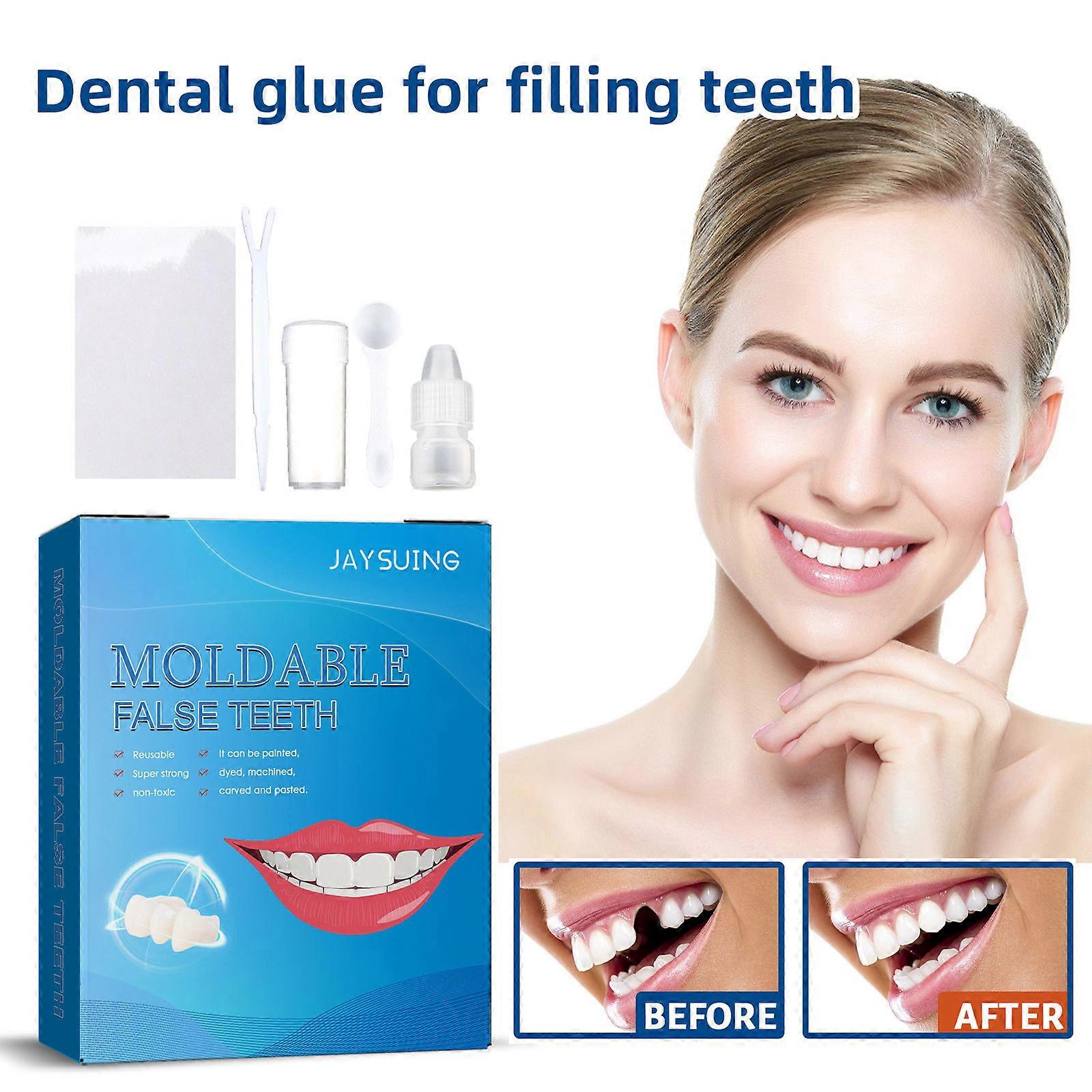 Moldable Tooth Filling False Teeth Temporary Repair Kit Solid Glue Denture For Missing Broken