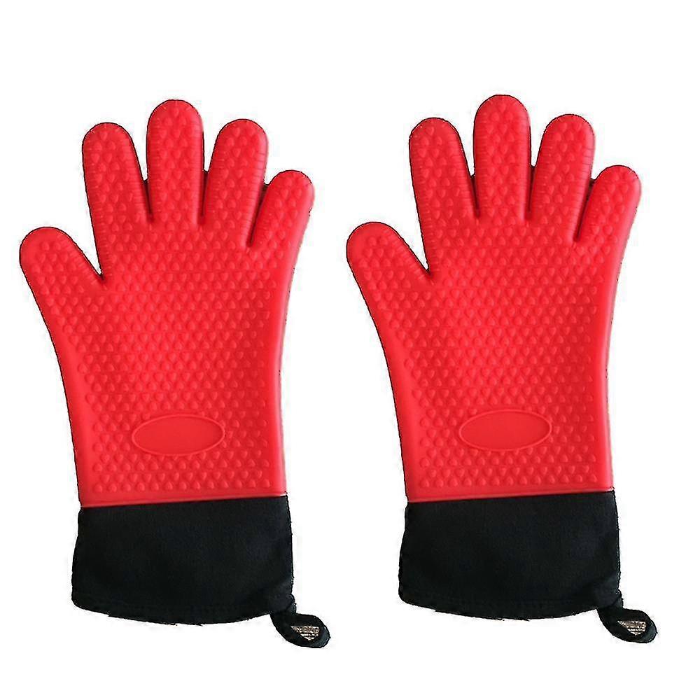 Silicone Cooking Gloves,heat Resistant Gloves Bbq Kitchen Silicone