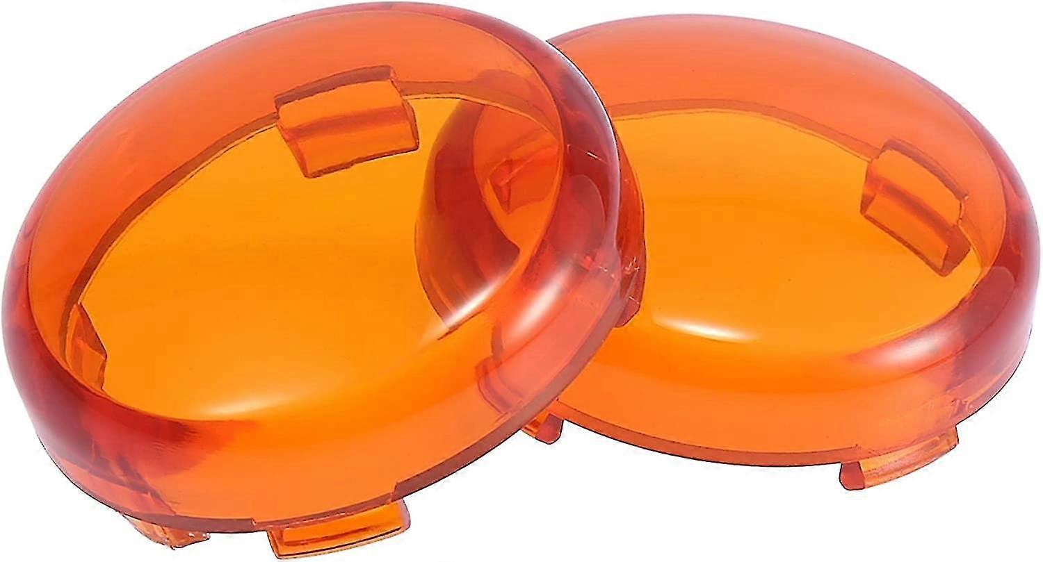 Motorcycle Front Rear Led Turn Signals Coversyellow2pcs