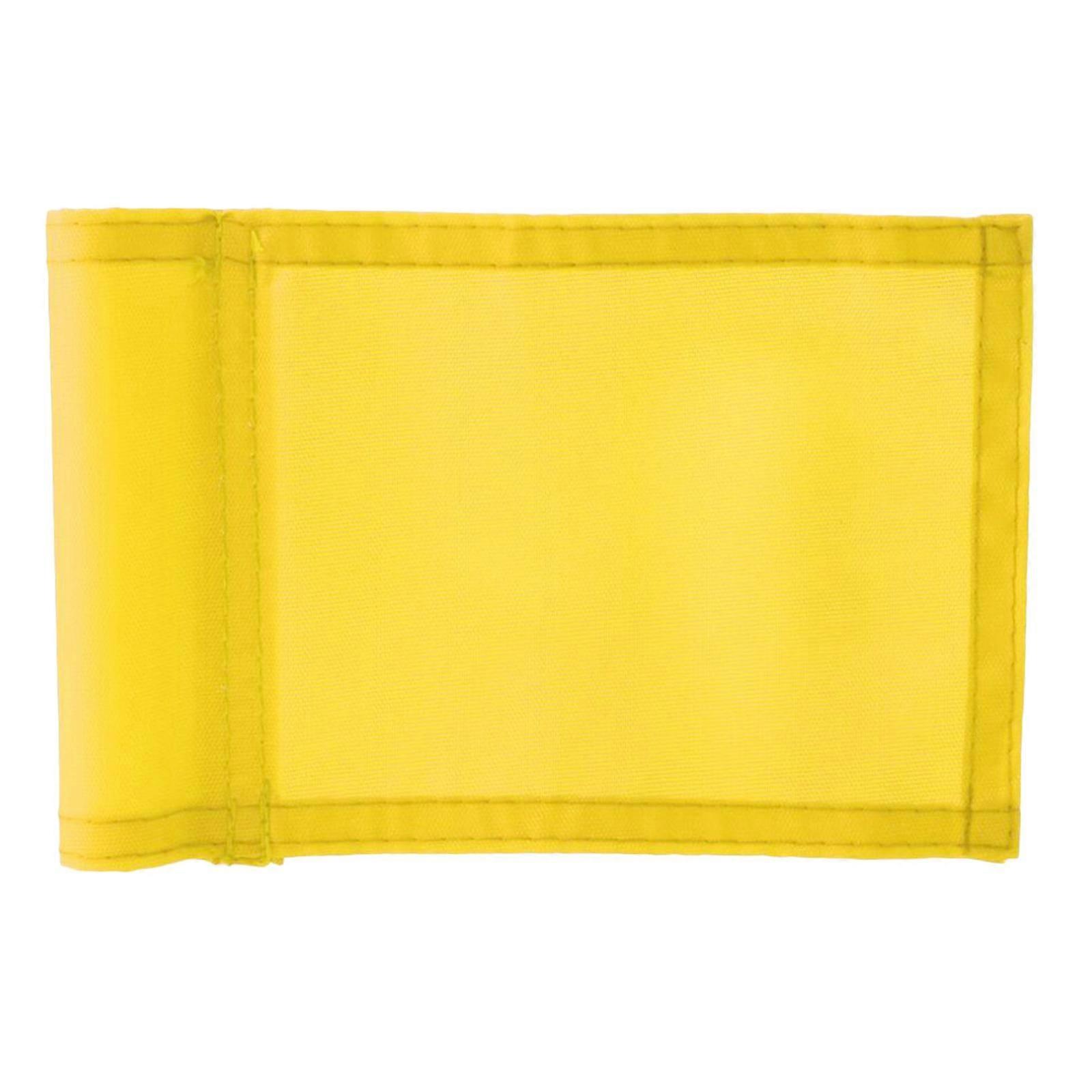 Solid Color Golf Pin Flag, 9.65" L X 5.9" H, Putting Flags For Yard Yellow