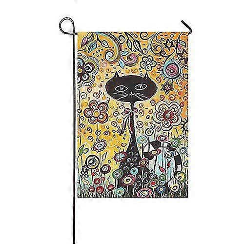 Black Cat Yard Garden Flag 70x100 Cm