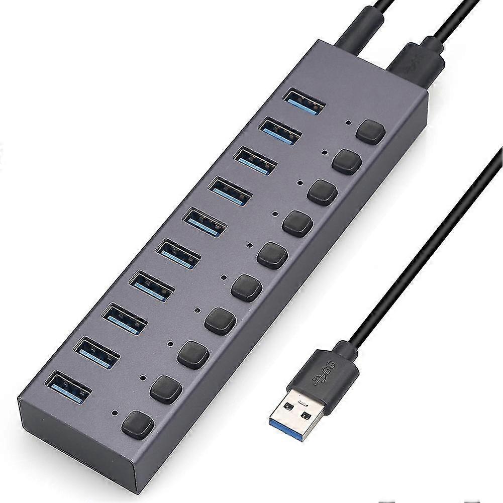 Usb3.0 Splitter 10port Charging Multi-Interface Hub mit Schalter