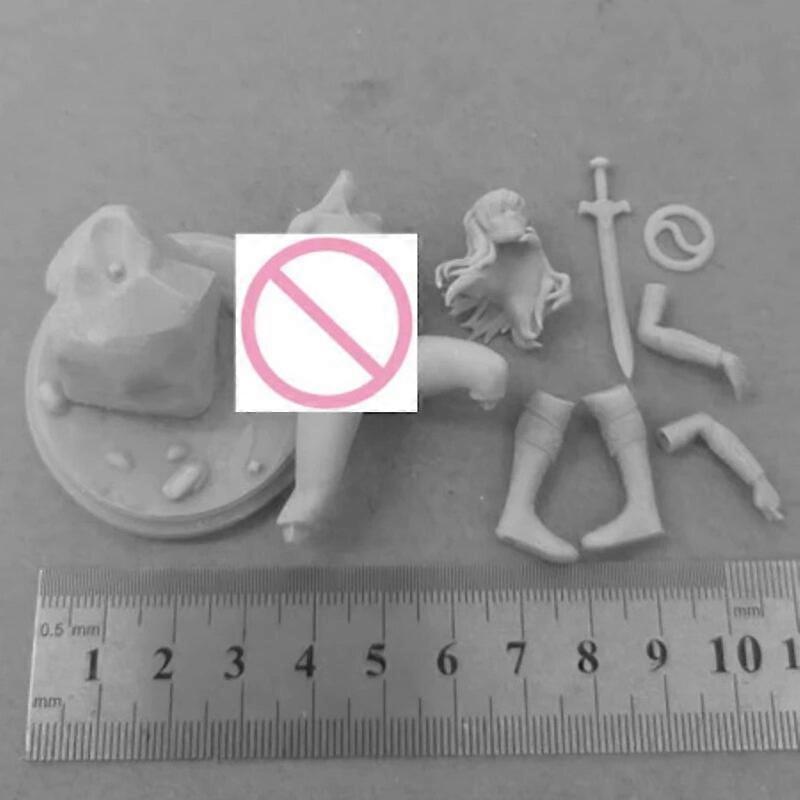 Eastern Warrior Diy Resin Figure 1/24 Scale Assembly Model Kit Unassembled Diorama and Unpainted Figurines Toys