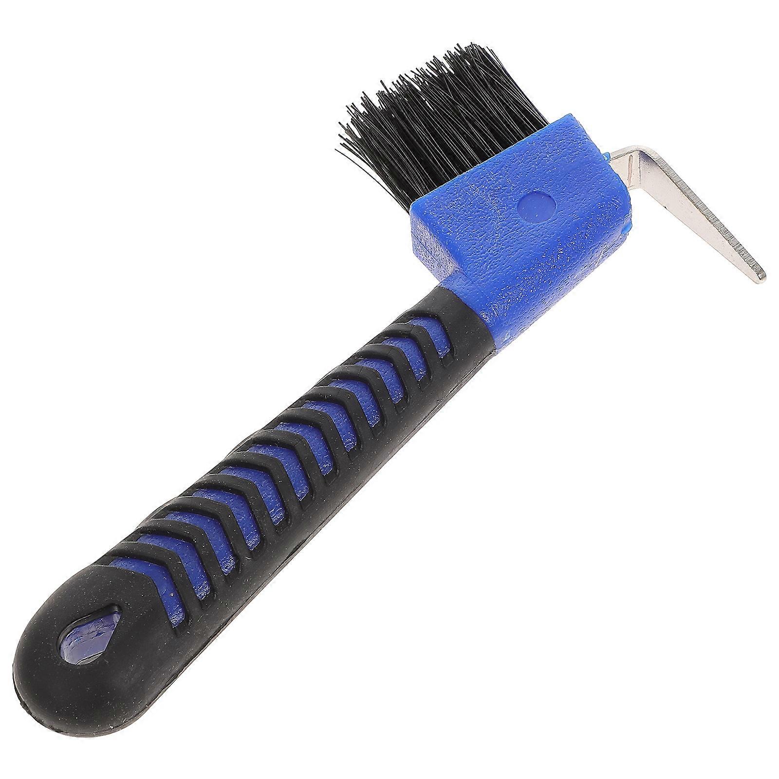 Deluxe Grip Hoof Pick Rubber Hoof Pick with Brush Horse Grooming Tools (Random Color)