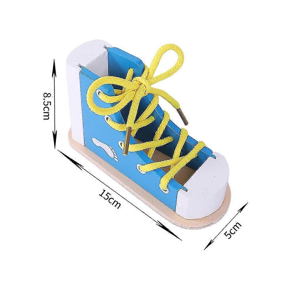 Kindergarten shoe stringing teaching for children to tie shoelaces and ...