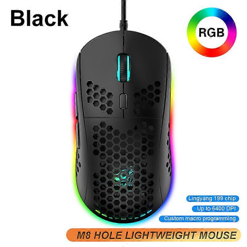 Lightweight Gaming Mouse, Honeycomb USB Wired Ergonomic Mouse with Backlight