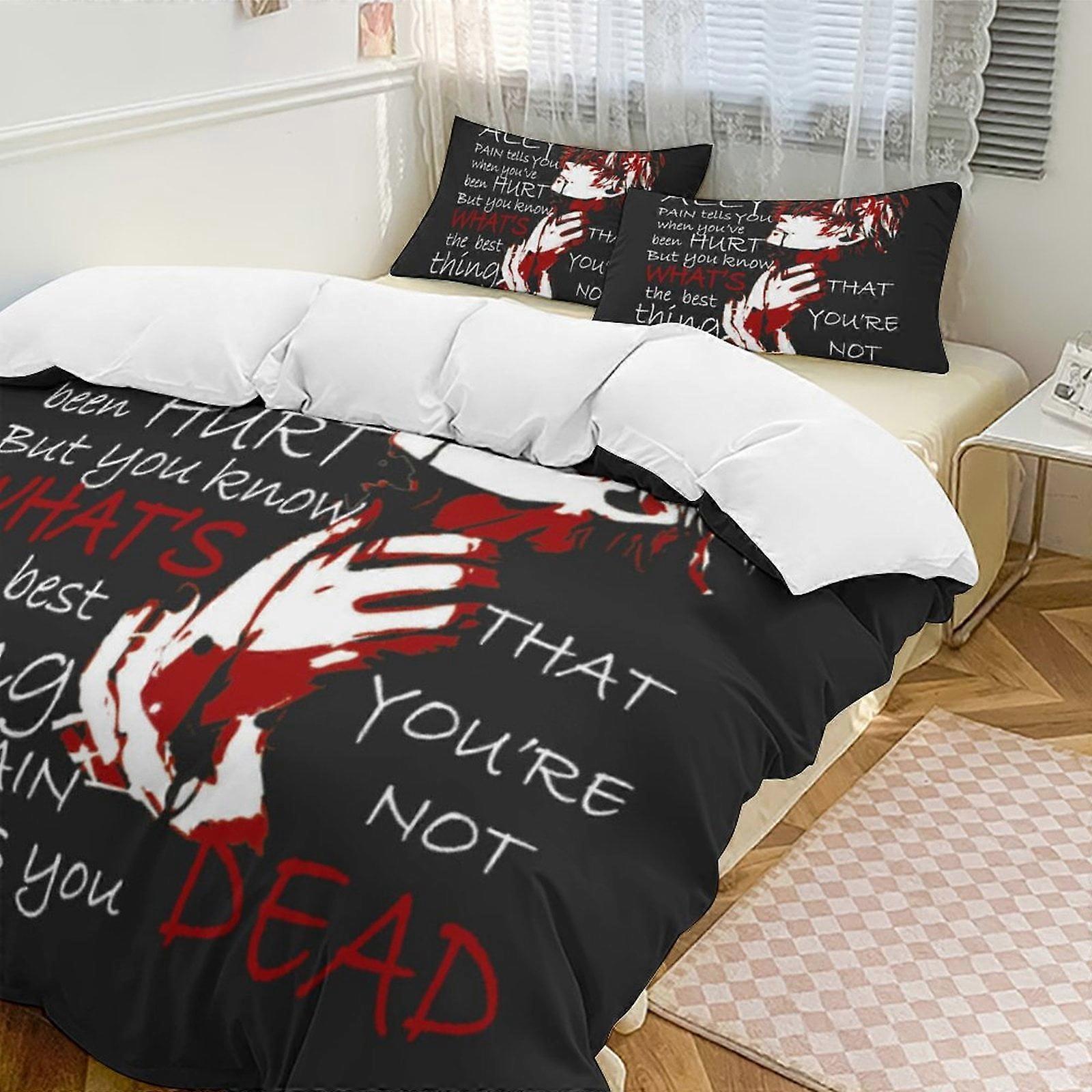 Bedding set Gs369 Tokyo Ghoul Anime Home Bed 3-piece Set,Lightweight and comfortableMultiple sizes to choose from SH369