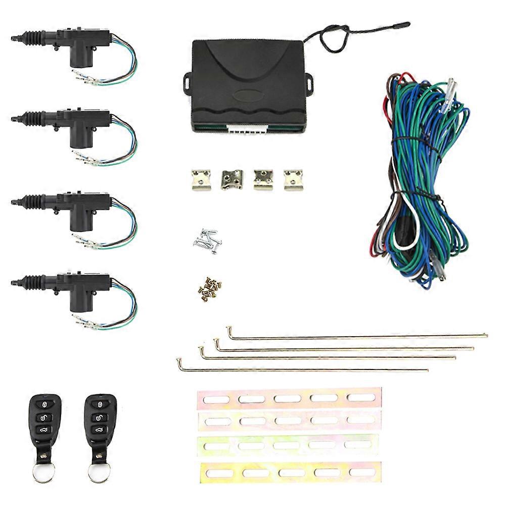Door Lock Actuator Remote Control Anti-Theft Car Door Lock with Turn Light Auto Keyless Entry System Car Security Alarm System