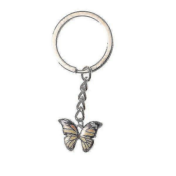 Fashion Keychain Color Dripping Butterfly Pendant Keychain