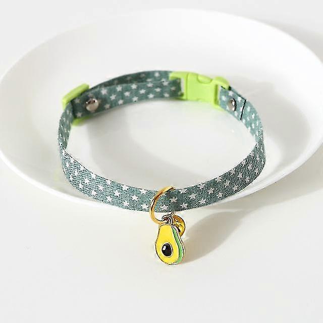 Cat Collar with Pendant, Safety Adjustable Cat Collars Set S Size