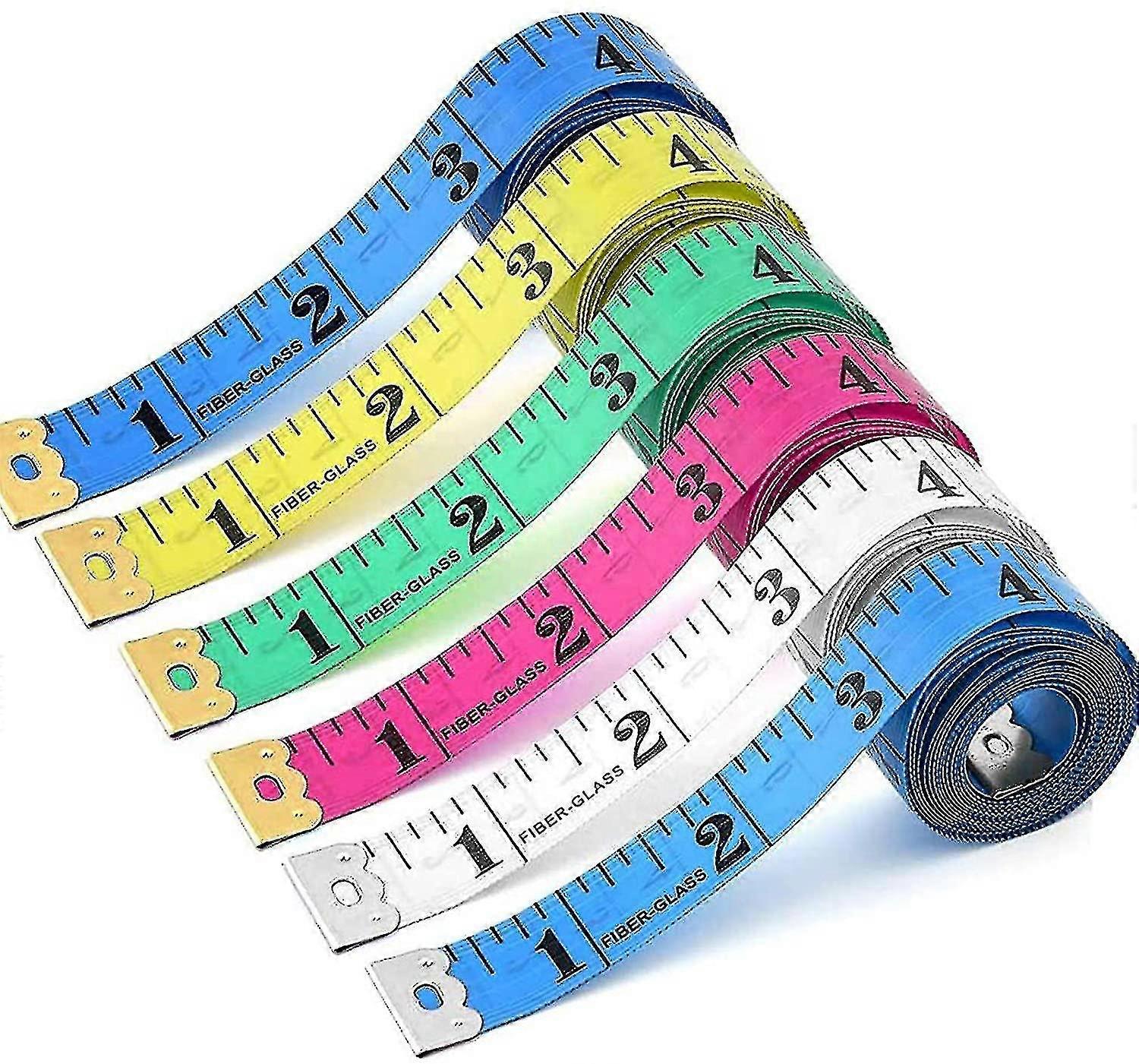12 Pack 60 Inch Double Scale Soft Tape Measure Flexible Measuring Tape_xxaa