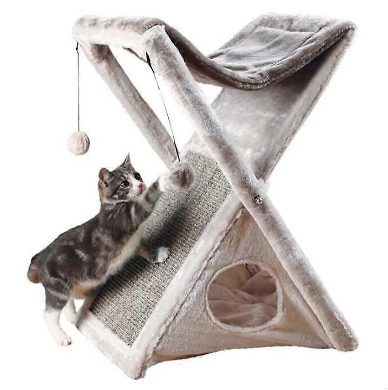 X-Shape Cat climbing  Play toy tower Bed