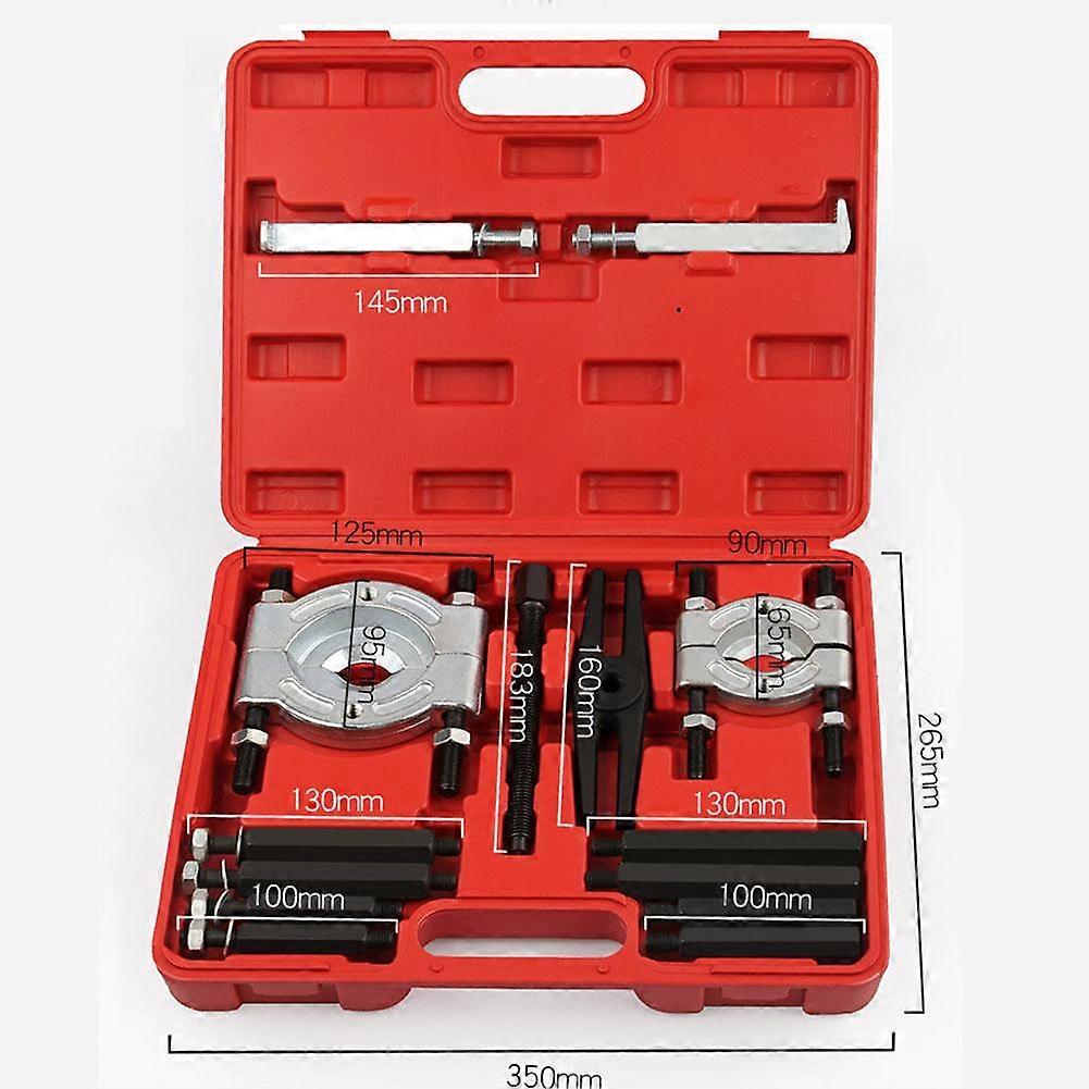 14 Stück Auto Lager Splitter Getriebe Abzieher Schwungrad Separator Set Lager Splitter Mechanischer Doppelscheibenabzieher Spannfutter EntfernerWerkzeug