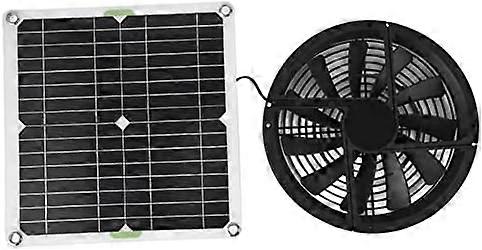 Kit ventola per pannello solare, ventola di scarico solare impermeabile da 12 W 12 V Ventola di scarico ad energia solare per pollai, serre, cucce per animali domestici
