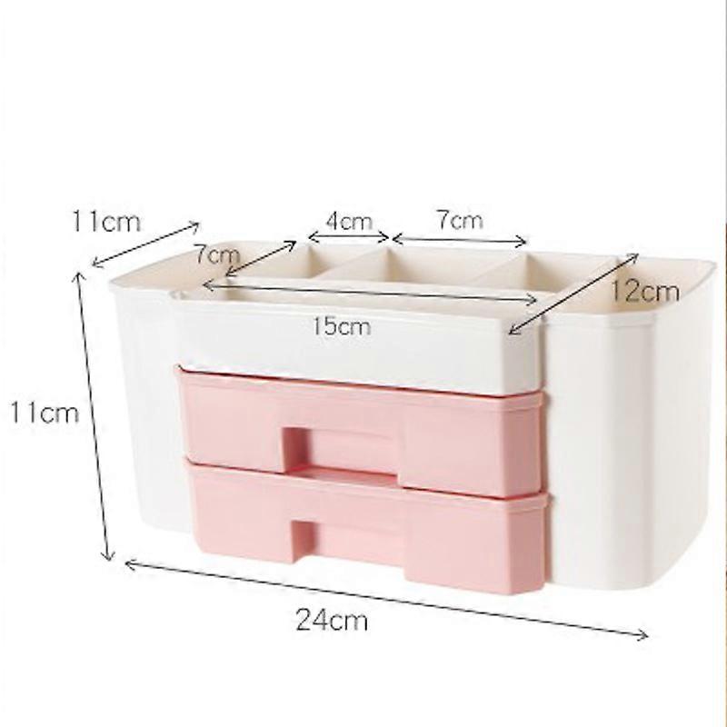 Large Makeup Rack Nail Polish Storage Box Bathroom Storage Box pink