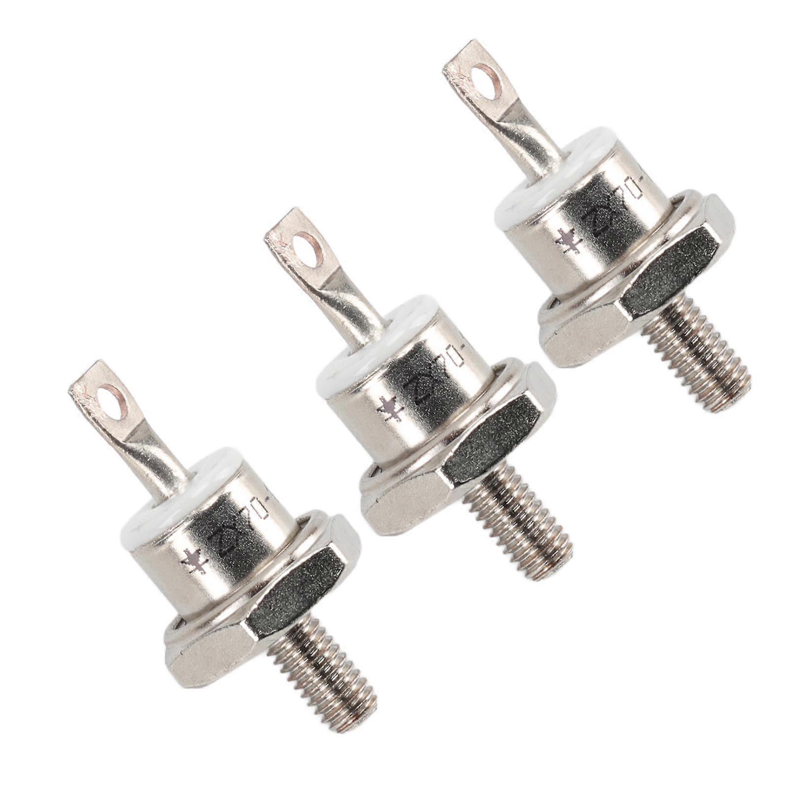 3Pcs ZX70 12 70A Diesel Generator Rectifier Diode compatiblement Diesel Engine Generator Diode compatible Diesel Generator Parts Negative