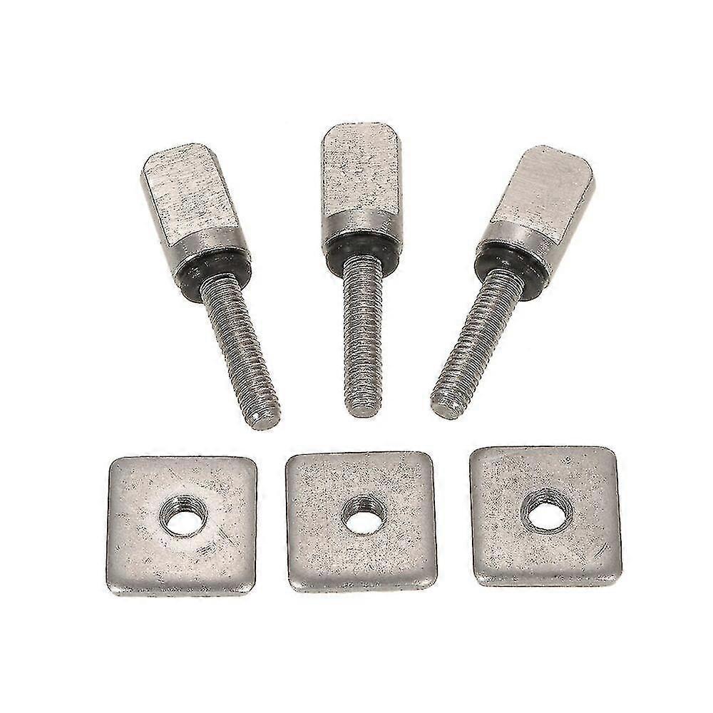 3 Surfboard Longboard Sliding Fin Screw & Fin Plate Replacement Kit For Stand Up Paddle Body Board