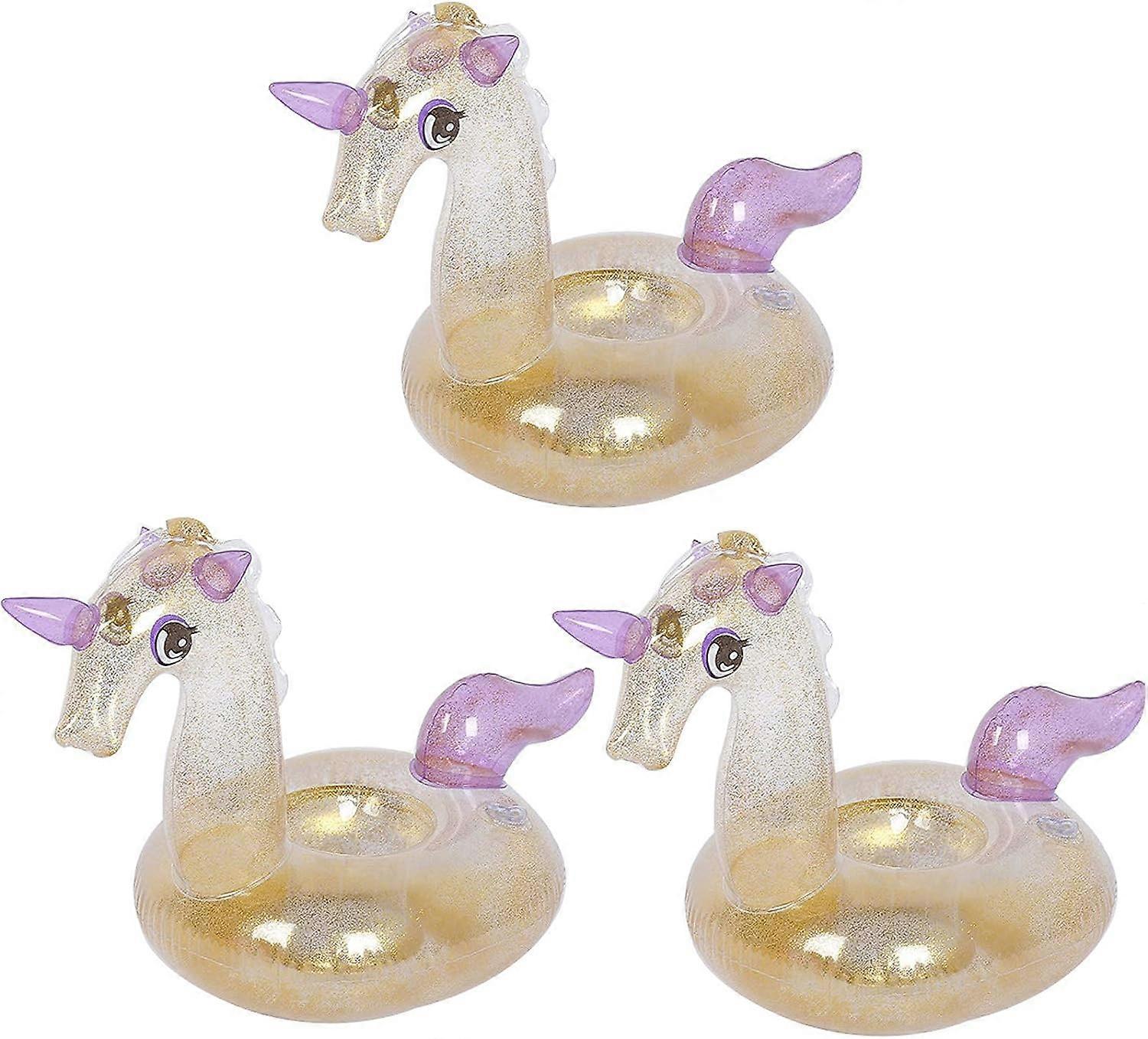 Inflatable Drink Holder 3 Pack Drink Pool Floats Cup Holders