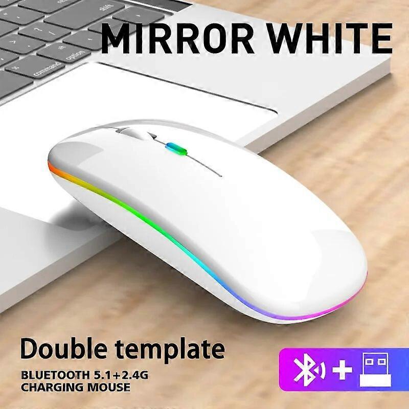 Wireless Mouse RGB Rechargeable Bluetooth Mouse 2.4G Silent Mause Ergonomic Mini Mouse USB Optical Mice For PC laptop Computer Mice & Trackballs
